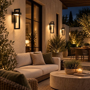Tivaro Modern Black Outdoor Wall Light Modern Chandelier