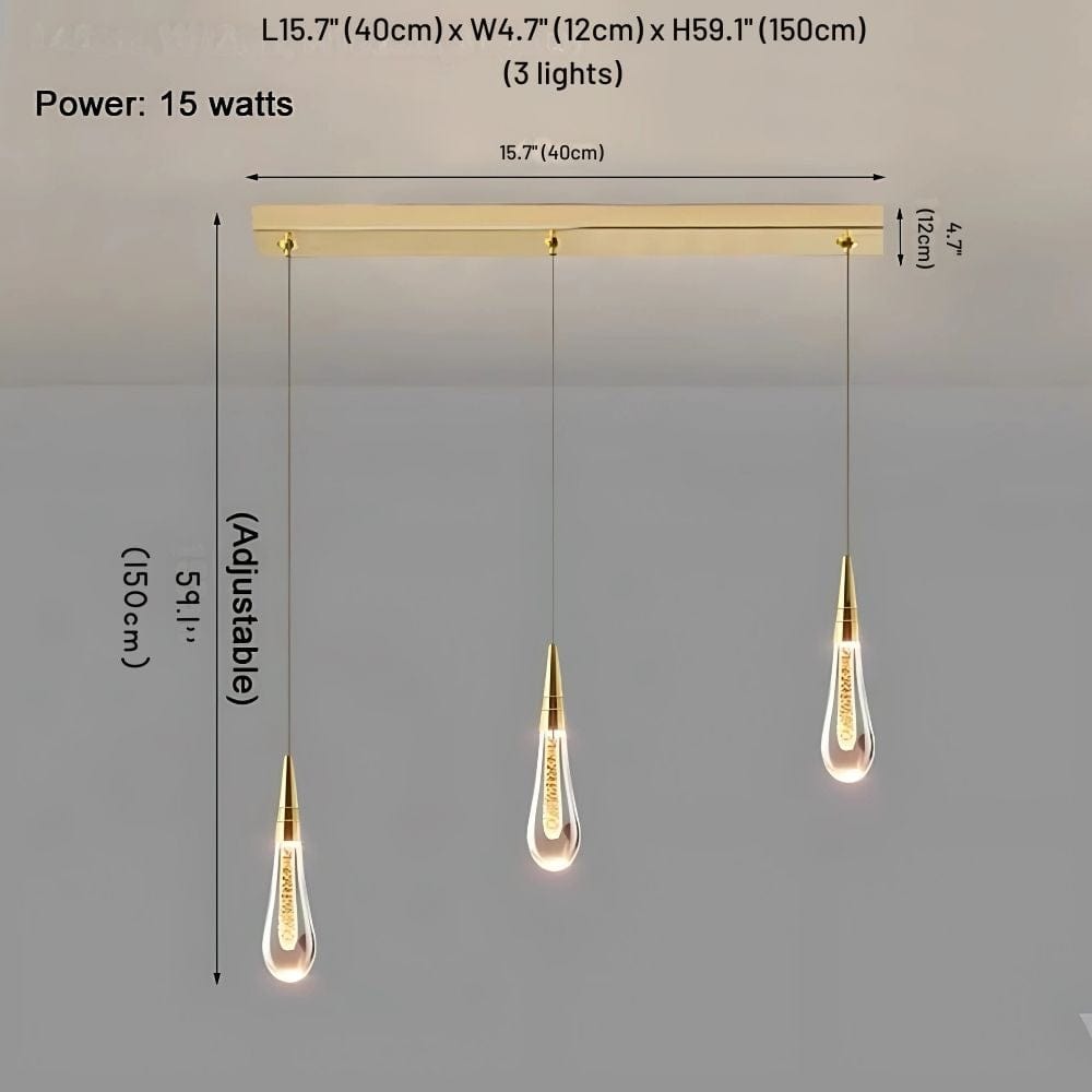 Tny Gold Kitchen Island Chandelier Modern Chandelier