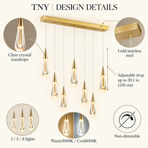 Tny Gold Kitchen Island Chandelier Modern Chandelier