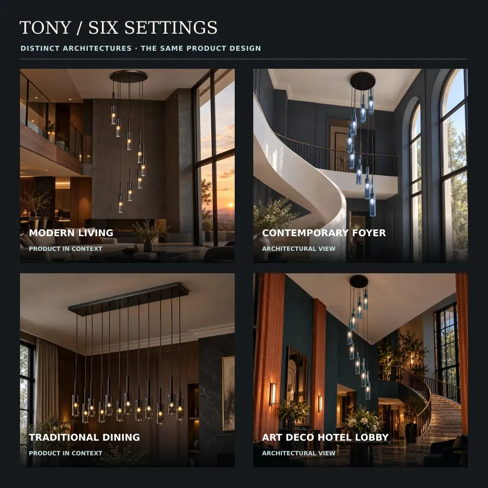 Tony Extra Large Ceiling Light Modern Chandelier