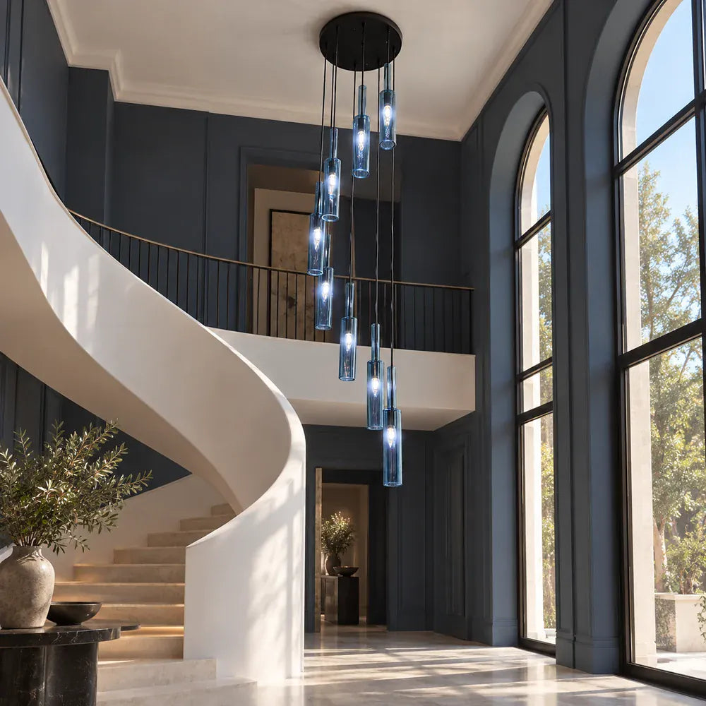 Tony Extra Large Ceiling Light Glass / 6 / Warm Light 3000K Modern Chandelier