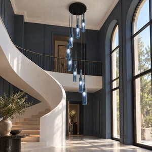 Tony Extra Large Ceiling Light Glass / 6 / Warm Light 3000K Modern Chandelier