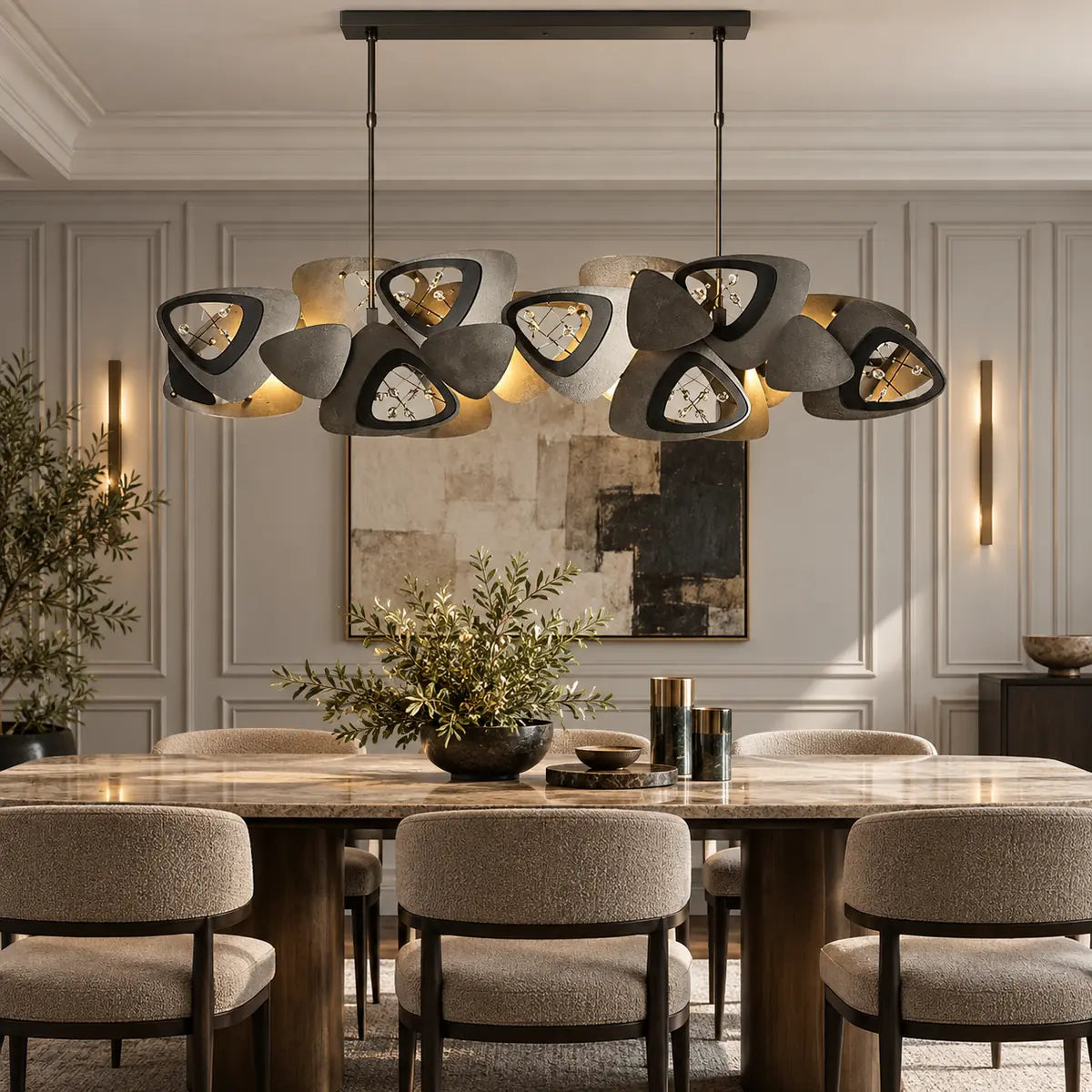 Travis  Linear Pendant Chandelier Modern Chandelier