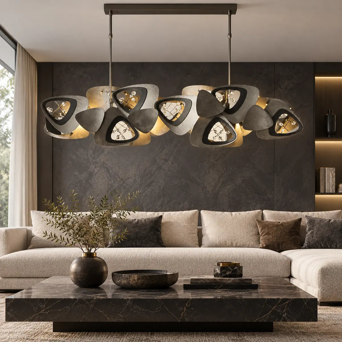 Travis  Linear Pendant Chandelier Modern Chandelier