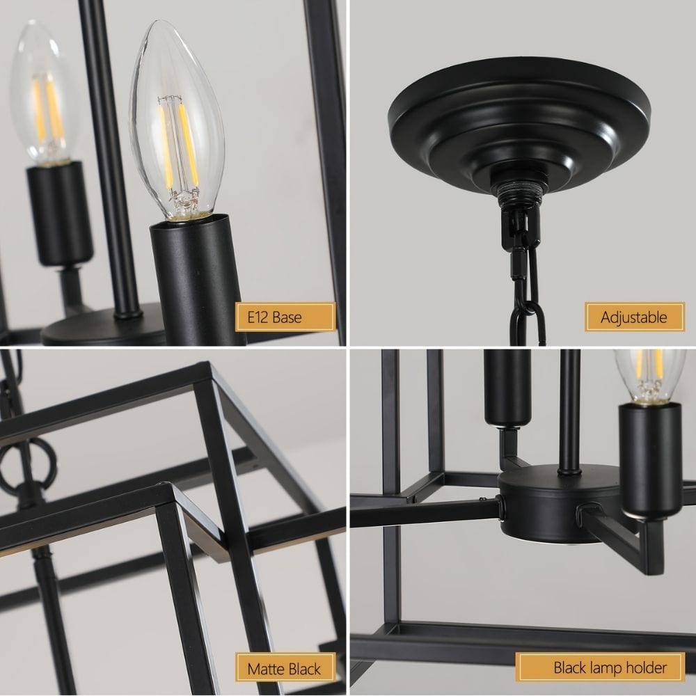 Tyra Lantern Pendant Light Fixture Modern Chandelier