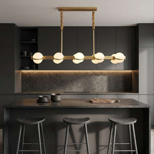 Varelle Linear Kitchen Island Chandelier L47.24" (120cm) / Warm Light 3000K Modern Chandelier