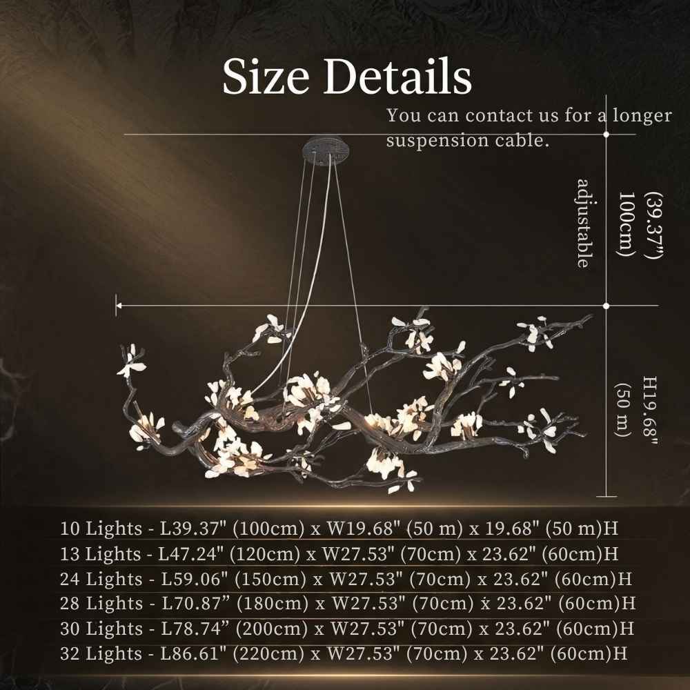 Velar Handmade Brass Branch Chandelier Modern Chandelier