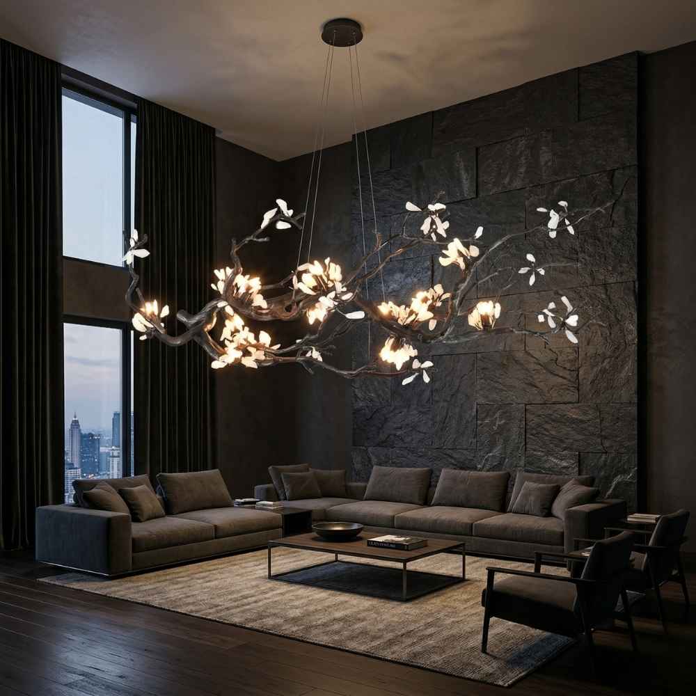 Velar Handmade Brass Branch Chandelier Modern Chandelier