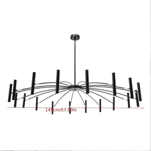 Venessa Modern Matte Black Chandelier Modern Chandelier