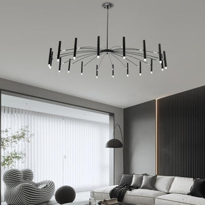 Venessa Modern Matte Black Chandelier Modern Chandelier