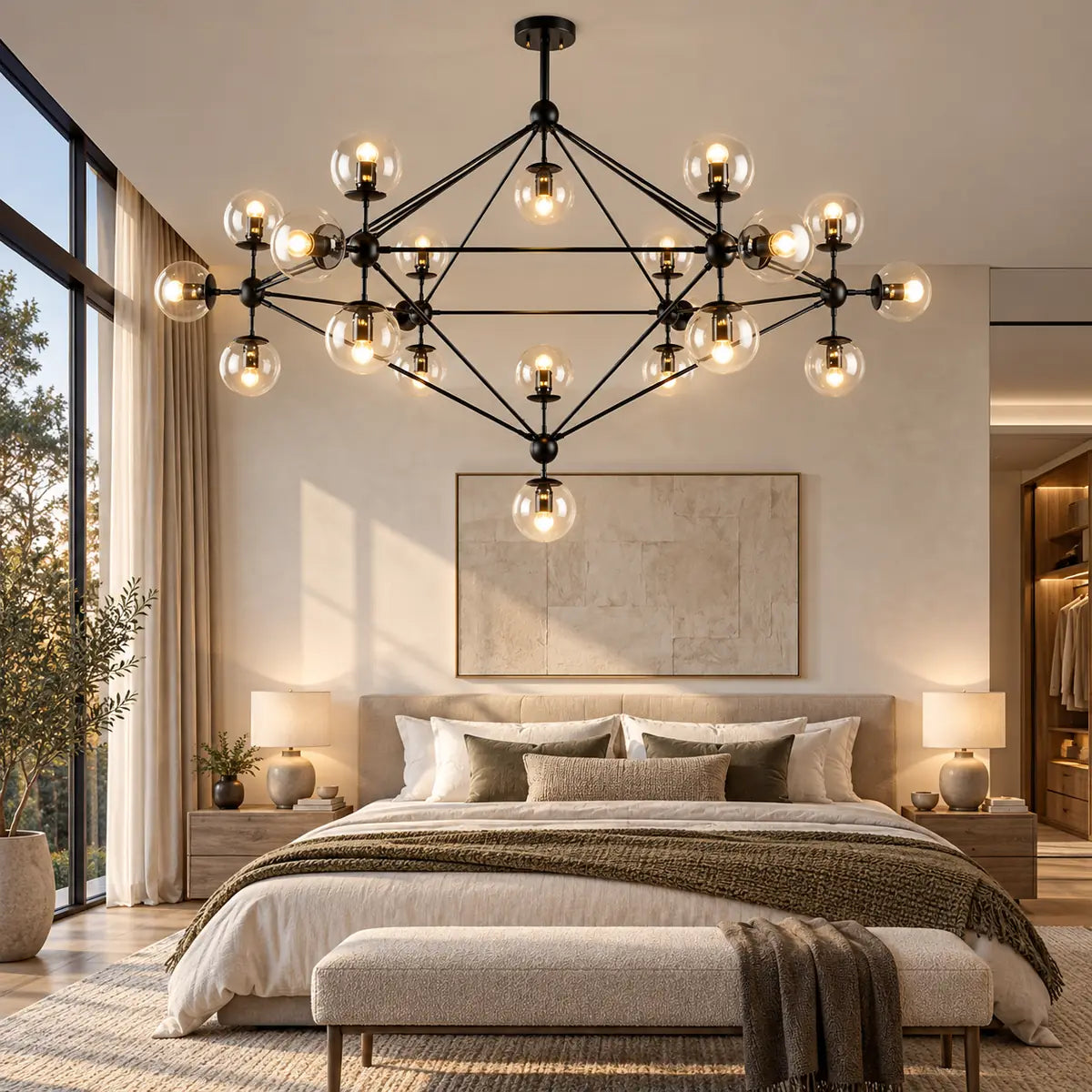 Venus Contemporary Sputnik Chandelier Modern Chandelier