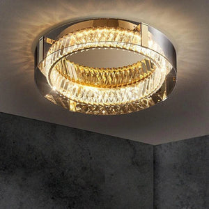 Vera Crystal Flush Mount Ceiling Light Modern Chandelier