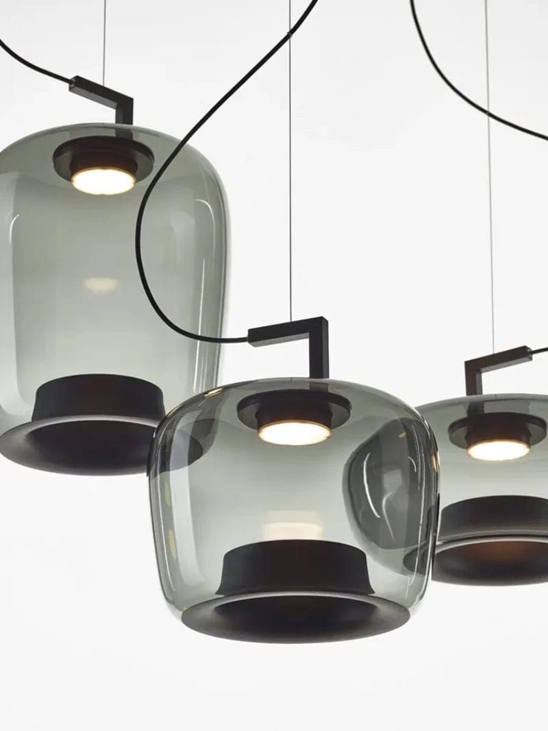 Verona Glass Dome Pendant Light Modern Chandelier