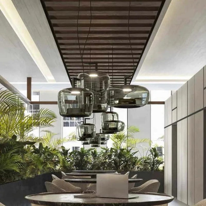 Verona Glass Dome Pendant Light modern luxury kitchen island