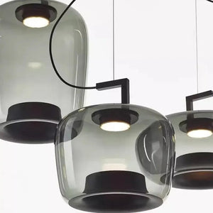 Verona Glass Dome Pendant Light Modern Chandelier