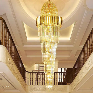 Vesper High Ceiling Crystal Chandelier Modern Chandelier