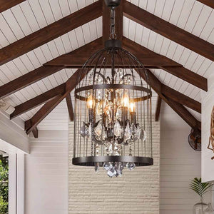 Vintage Birdcage Crystal Chandelier Modern Chandelier