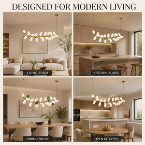 Virelia Modern Bubble Linear Chandelier Modern Chandelier
