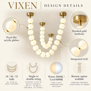 Vixen Modern String Light Chandelier Modern Chandelier
