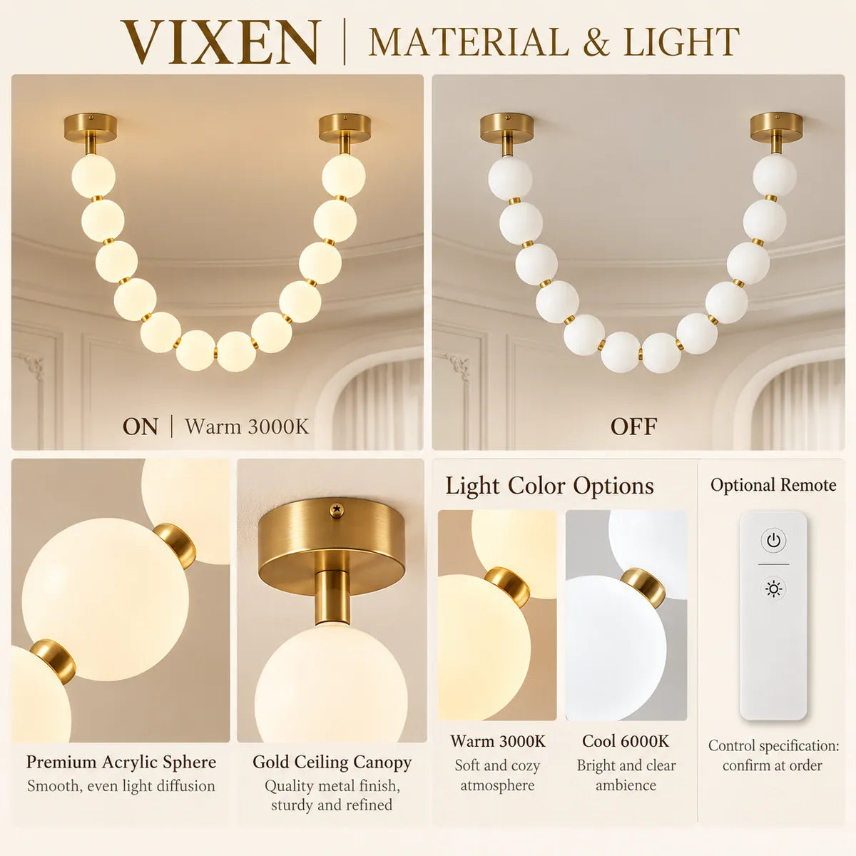 Vixen Modern String Light Chandelier Modern Chandelier