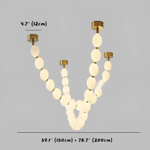 Vixen Modern String Light Chandelier Modern Chandelier