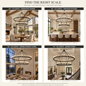 Westmere Two-Tier Wagon Wheel Chandelier Modern Chandelier