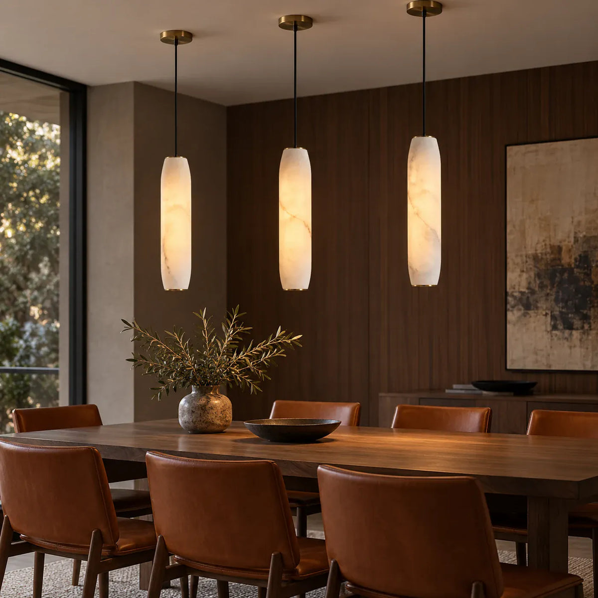Yale White Marble Pendant Light Modern Chandelier