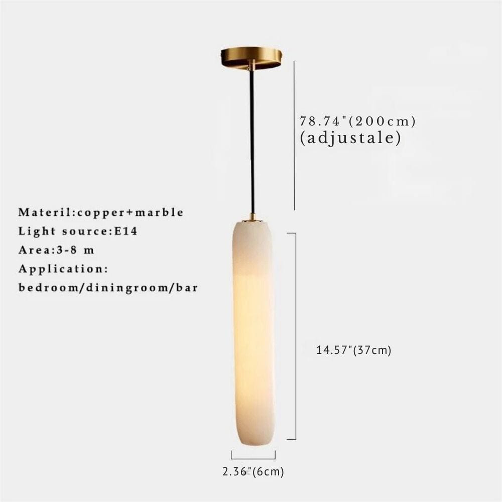 Yale White Marble Pendant Light Modern Chandelier