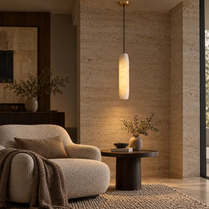 Yale White Marble Pendant Light Warm White 2700K Modern Chandelier