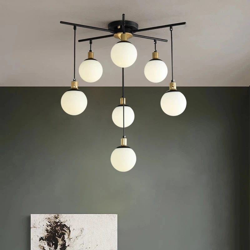 Yara Vintage Flush Mount Chandelier Modern Chandelier