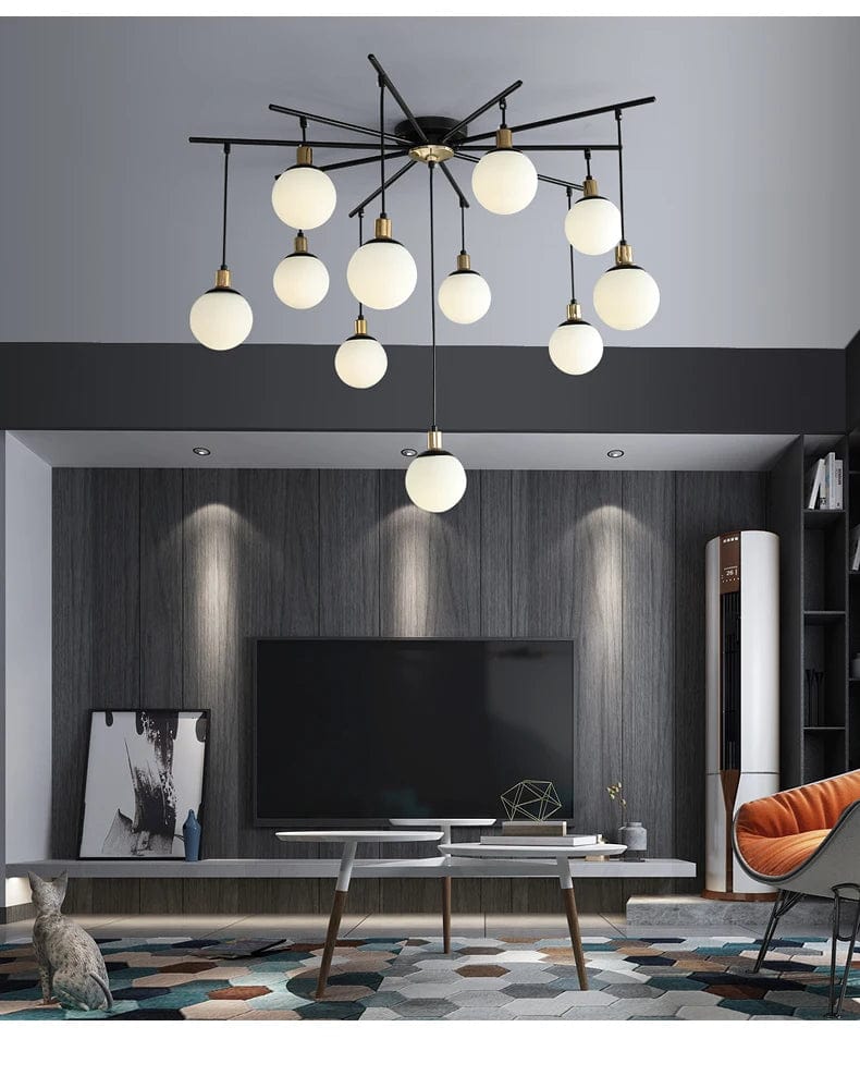 Yara Vintage Flush Mount Chandelier Modern Chandelier