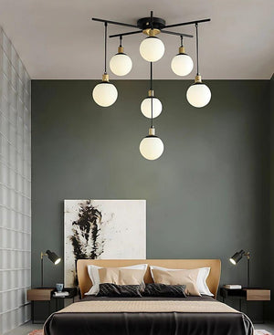 Yara Vintage Flush Mount Chandelier Modern Chandelier