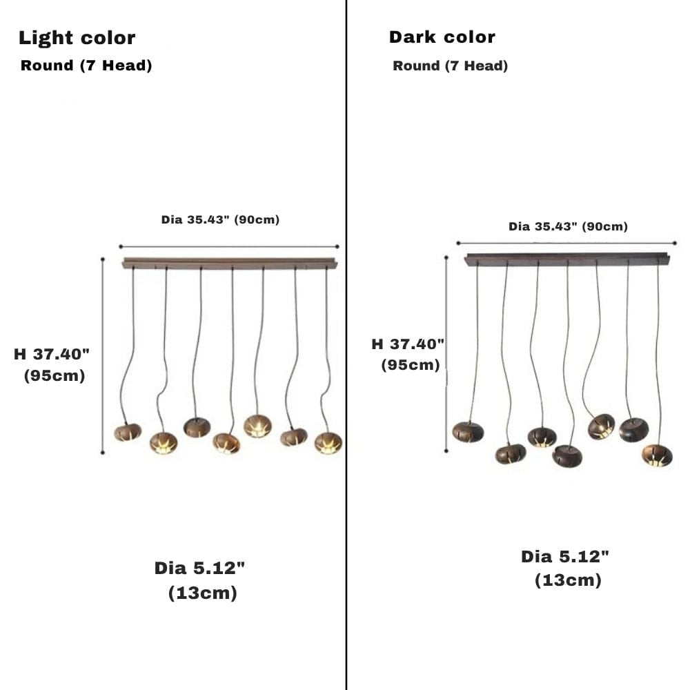 Zarmel Wood Cluster Pendant Light Modern Chandelier