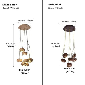 Zarmel Wood Cluster Pendant Light Modern Chandelier