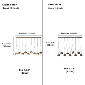 Zarmel Wood Cluster Pendant Light Modern Chandelier