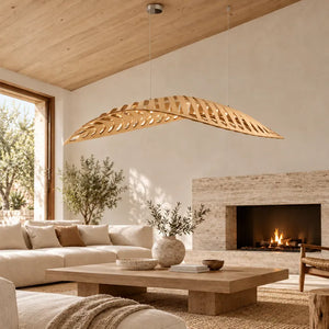 Zeal Wood Linear Chandelier Modern Chandelier