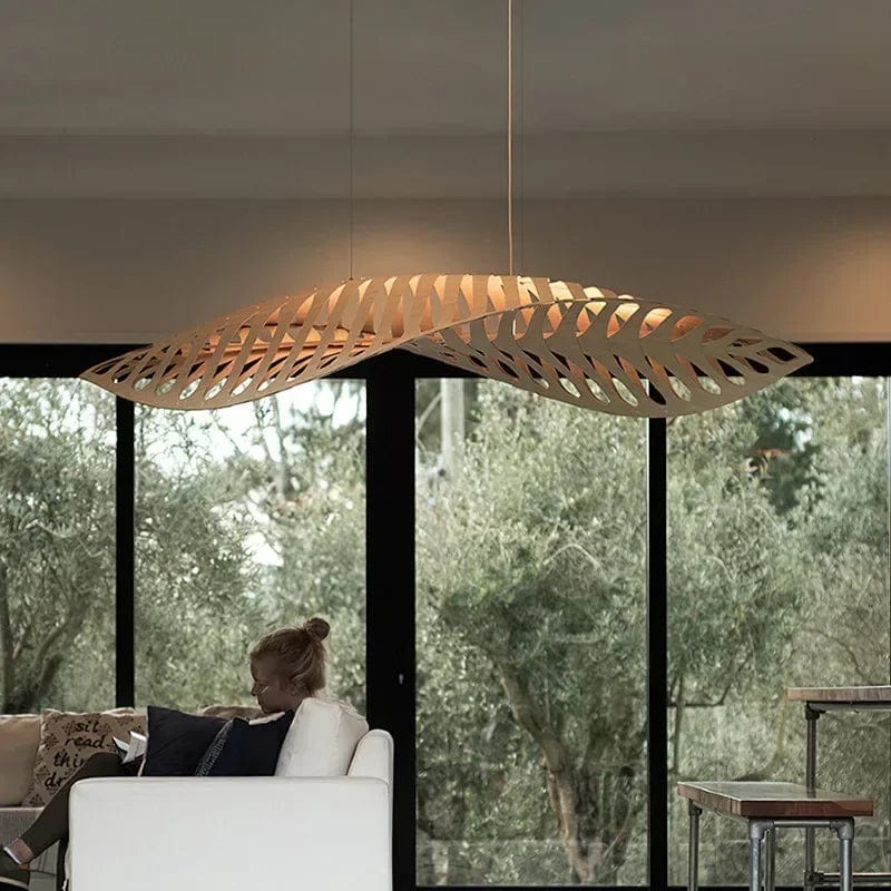 Zeal Wood Linear Chandelier Modern Chandelier