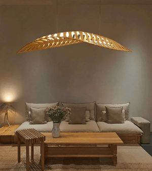 Zeal Wood Linear Chandelier Modern Chandelier