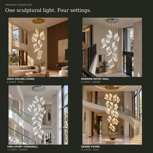 Zen Modern Staircase Chandelier Modern Chandelier