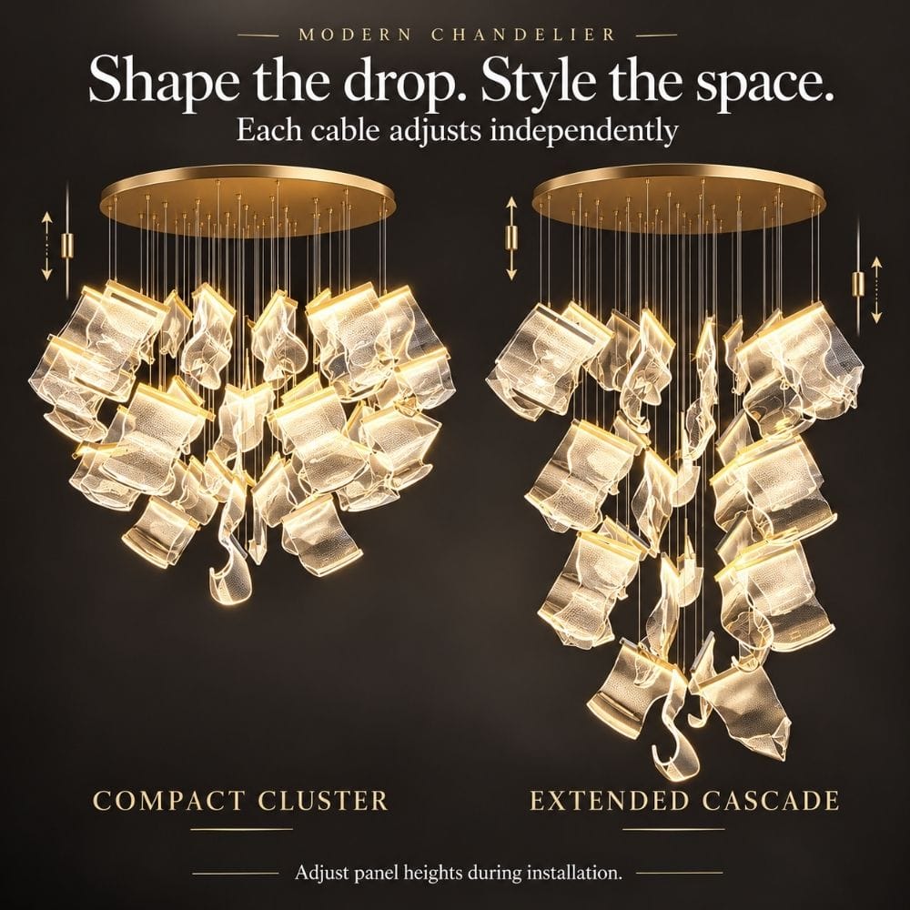 Zen Modern Staircase Chandelier Modern Chandelier