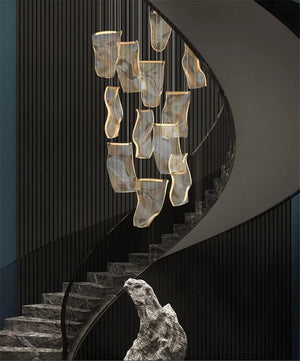 Zen Modern Staircase Chandelier Modern Chandelier