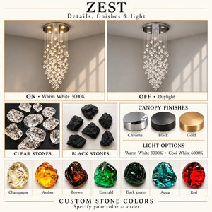 Zest Modern Staircase Chandelier Modern Chandelier
