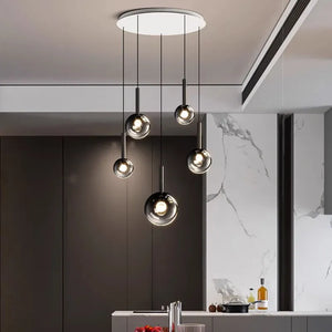 Zorin Multi Glass Pendant Chandelier Modern Chandelier