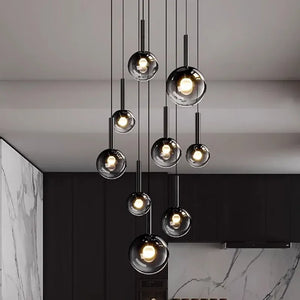 Zorin Multi Glass Pendant Chandelier Modern Chandelier