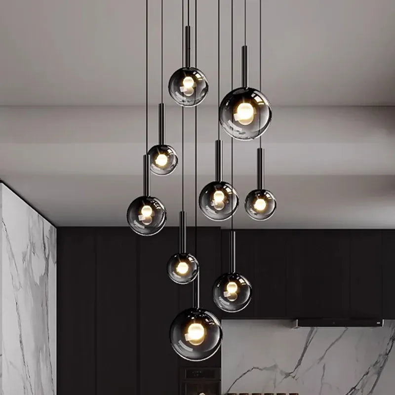 Zorin Multi Glass Pendant Chandelier Modern Chandelier