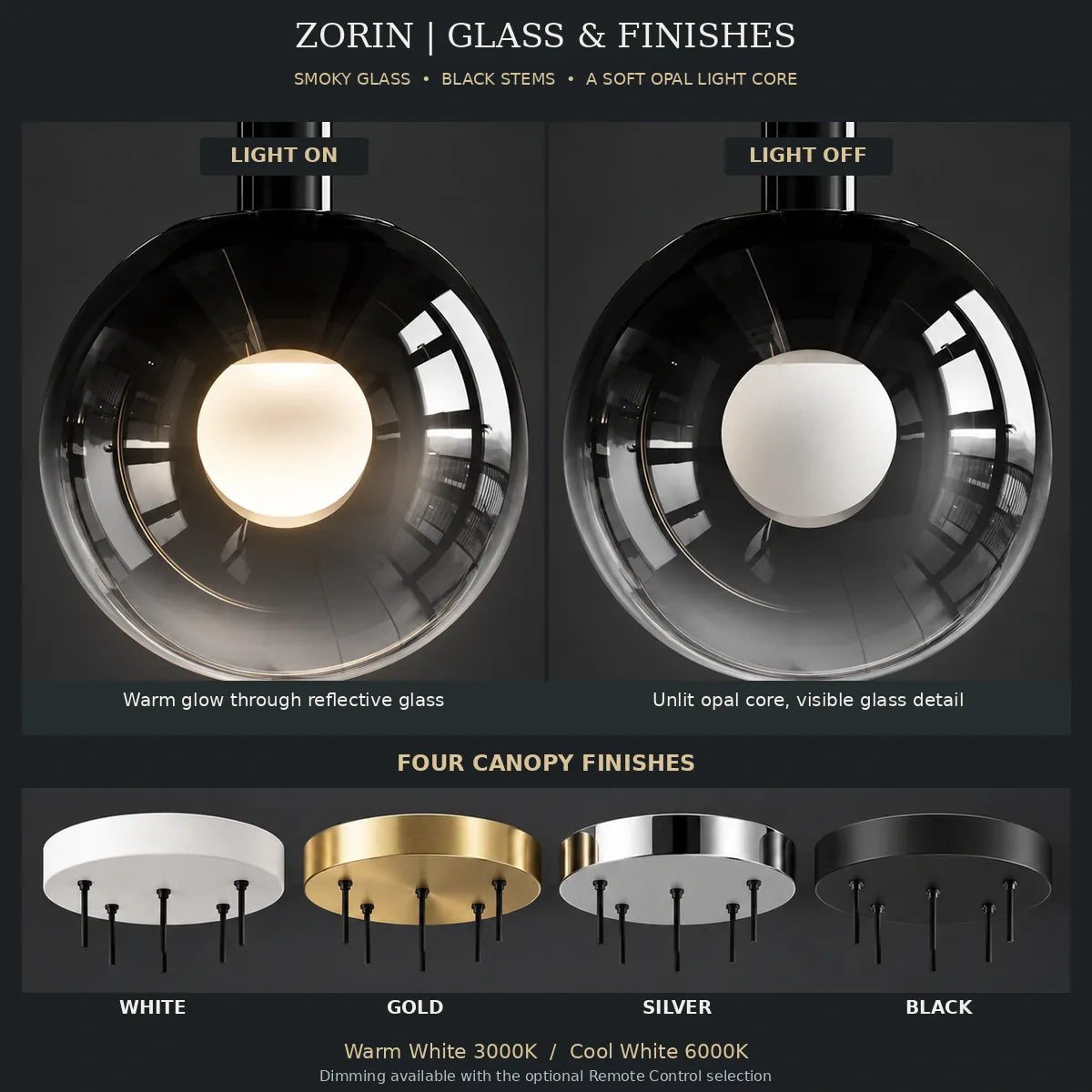 Zorin Multi Glass Pendant Chandelier Modern Chandelier