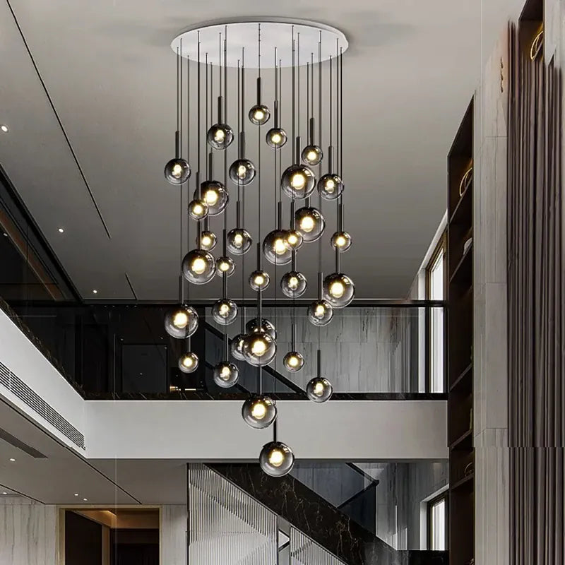 Zorin Multi Glass Pendant Chandelier White / 1 / Warm White 3000K Modern Chandelier